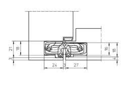 Simonswerk Gizli Kapı Menteşesi TE 240 Satin Nikel 60 kg