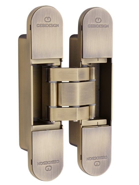 Gizli Kapı Menteşesi 135mm 80kg  Antik Pirinç Fırçalı