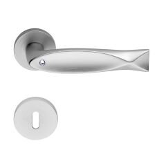 Fish Crystal Kapı Kolu Seti Mat Krom Oda