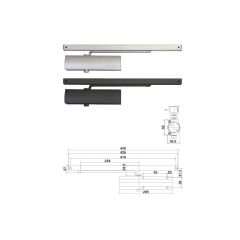 Hafele DC 301 EN 3 Kayar Kanallı Kapı Kapatıcı Sabitleme Parçası