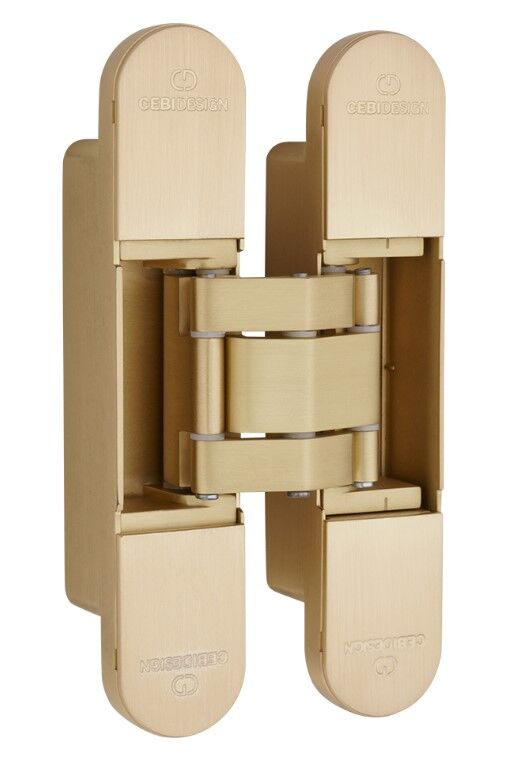 Gizli Kapı Menteşesi 135mm 80kg  Mat Pirinç