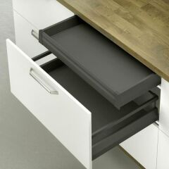 Hafele M. Box P50 Vis İç Çekmece 18/92/1200/500mm, Antrasit Renk