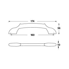 Hafele Mobilya Kulpu Flower 160mm Antik Gümüş