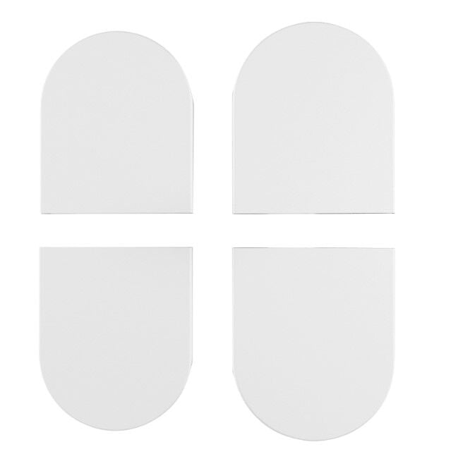 AGB Gizli Kapı Menteşesi Kapak Seti 2.0 Eclipse Beyaz
