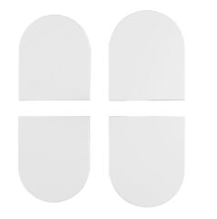 AGB Gizli Kapı Menteşesi Kapak Seti 2.0 Eclipse Beyaz