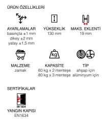 AGB Gizli Kapı Menteşesi 2.1 Eclipse Siyah Mat