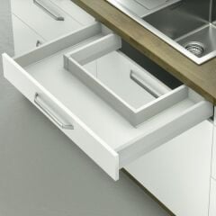 Hafele M. Box P35 Eviye Altı Vidalı İç Çekmece 18/92/500mm, B. Antrasit Renk