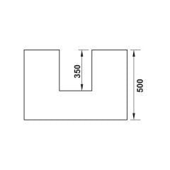 Hafele M. Box P35 Eviye Altı Vidalı İç Çekmece 18/92/500mm, B. Antrasit Renk