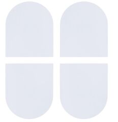 AGB Gizli Kapı Menteşesi Kapak Seti 2.1 Eclipse Nikel Parlak