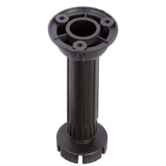 Hafele PFT02 Plastik Baza Ayağı 150mm, Siyah Renk