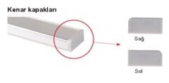 Hafele Süpürgelik Kenar Kapak Seti, Mat Krom
