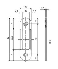 Agb Manyetik Kilit Karşılığı Parlak Pirinç Renk