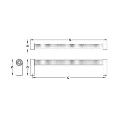 Hafele Mobilya Kulpu Verona Mk 224mm Mat Siyah