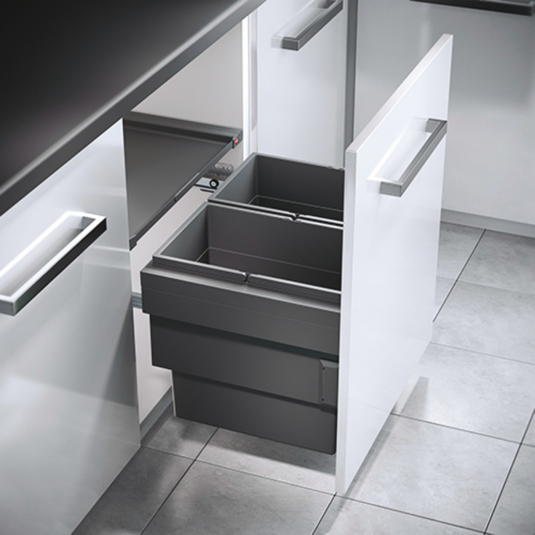 Hafele CARGO SYNCHRO 600 Çöp Kutusu (28+28 Litre)