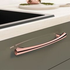 Hafele Mobilya Kulpu Arco 128mm Parlak Bakır