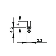 Hafele Yangın Fitili 3,5X10X2100mm Kahve Renk