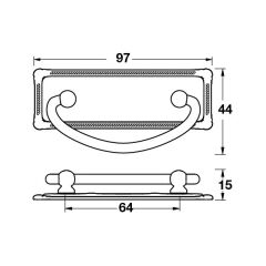 Hafele Sarkaç Kulp Rocks H Antik Bronz
