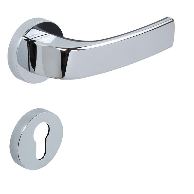 Pera Kapı Kolu Seti Yale Krom Parlak-Siyah