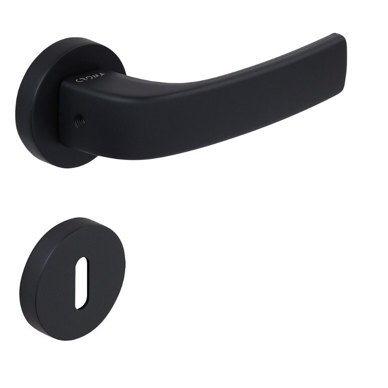 Pera Kapı Kolu Seti Oda Siyah Mat