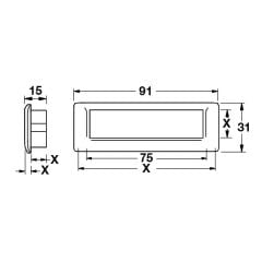 Hafele Gömme Kulp Trinity E Antik Bronz
