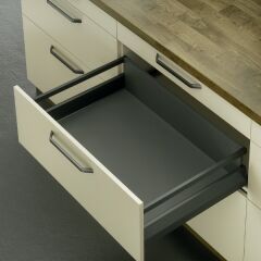 Hafele Matrix Box P35 Kare Bordürlü 18/92/350mm Vidalı, Antrasit Renk