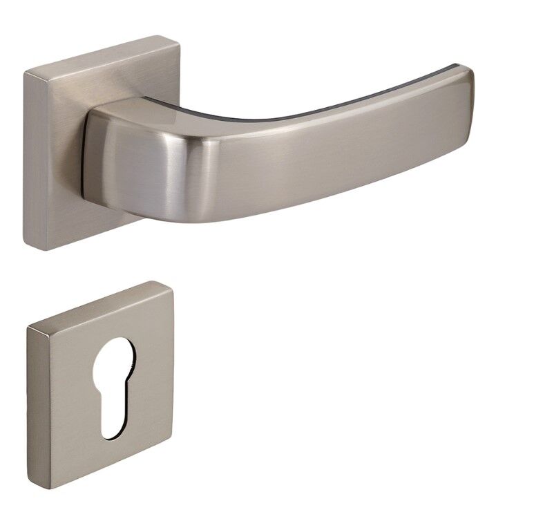 Pera-S Kapı Kolu Seti Yale Inox-Siyah