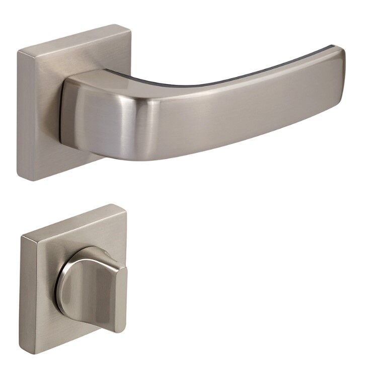 Pera-S Kapı Kolu Seti WC Inox-Siyah