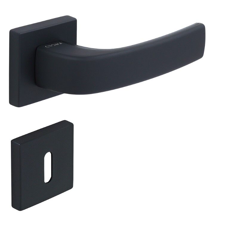 Pera-S Kapı Kolu Seti Oda Siyah Mat