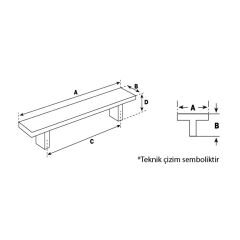 Hafele Mobilya Kulpu Melanie 128mm Antik Bronz