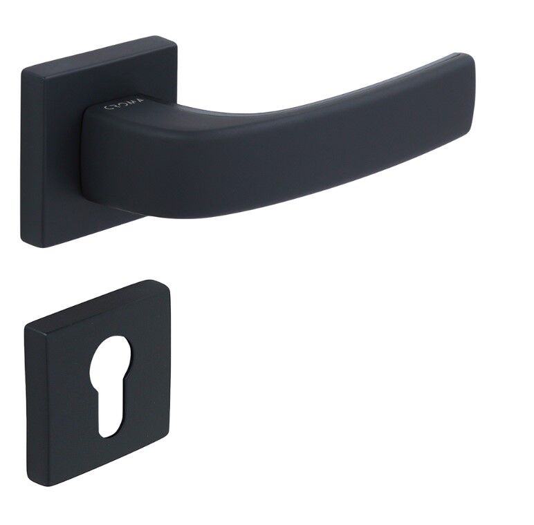 Pera-S Kapı Kolu Seti Yale Siyah Mat