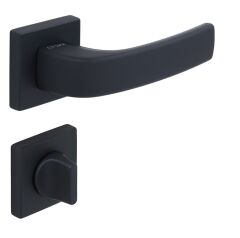 Pera-S Kapı Kolu Seti WC Siyah Mat