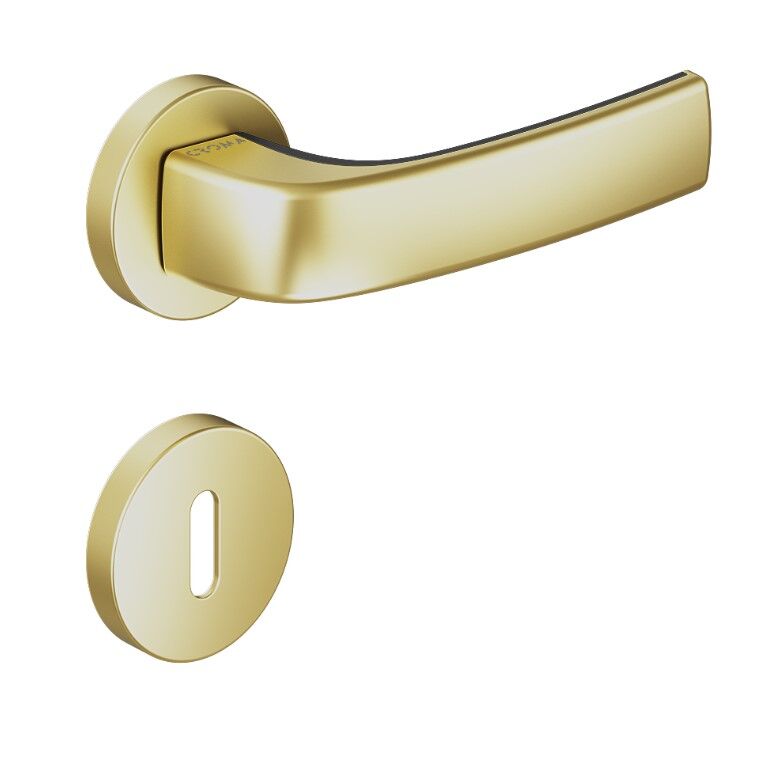 Pera Kapı Kolu Seti Oda Mat Pirinç-Siyah