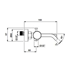 Hafele Banyo Bataryası Fonte Mat Siyah