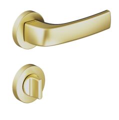 Pera Kapı Kolu Seti WC Mat Pirinç-Siyah