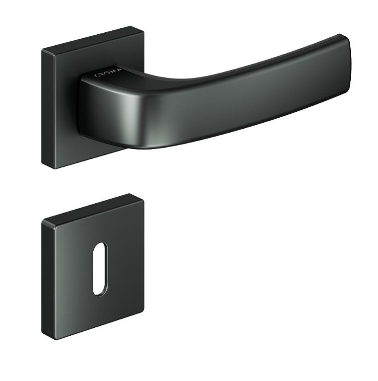Pera-S Kapı Kolu Seti Oda Antrasit Mat-Siyah