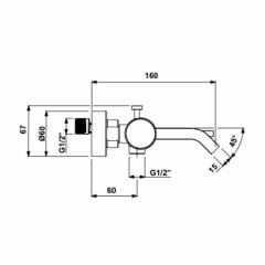 Hafele Banyo Bataryası Fonte Parlak Krom