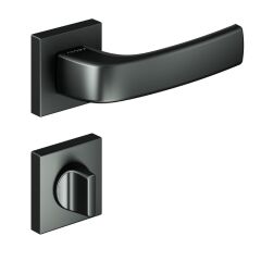 Pera-S Kapı Kolu Seti WC Antrasit Mat-Siyah