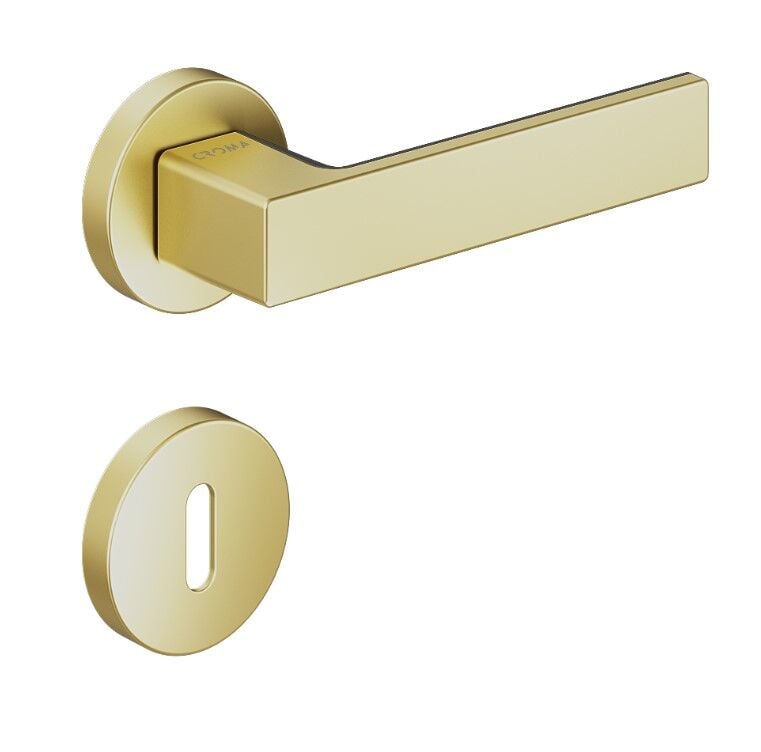 Croma Zera Kapı Kolu Seti Oda Mat Pirinç-Siyah