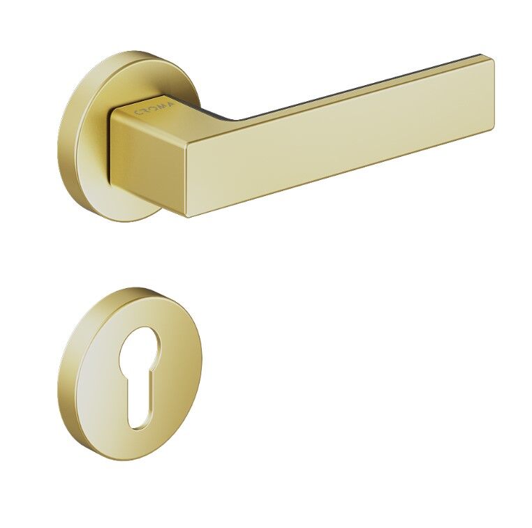 Croma Zera Kapı Kolu Seti Yale Mat Pirinç-Siyah