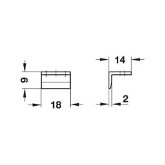 Hafele Sürgü Karşılığı Pirinç Parlak