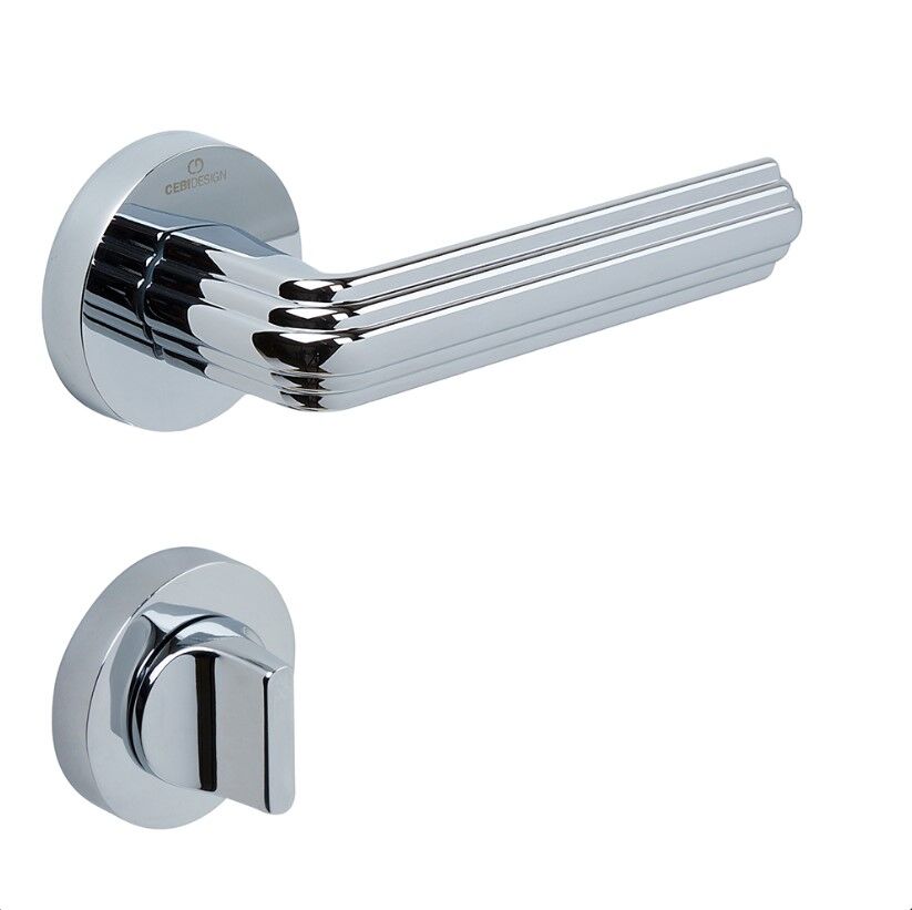 WOON Kapı Kolu Seti WC Krom Parlak