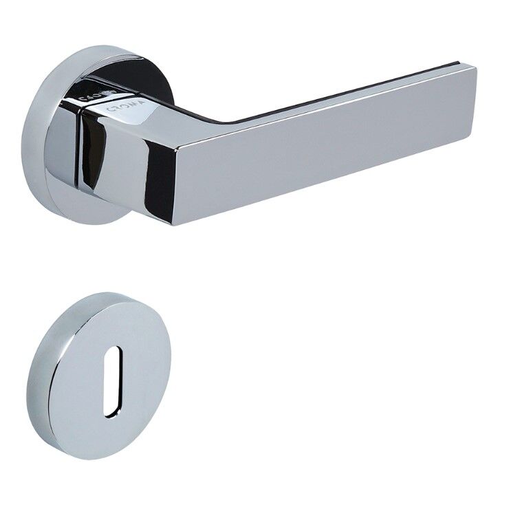 Zera Kapı Kolu Seti Oda Krom Parlak-Siyah