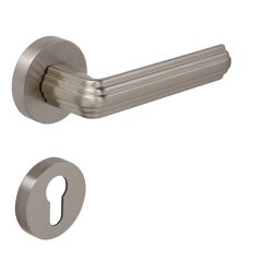 WOON Kapı Kolu Seti Yale Inox Parlak