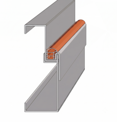 Çelik Kapı Fitili 16.5mm Gri (100 Metre)