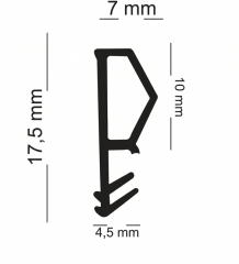 Ahşap Pencere Fitili 7mm Beyaz (500 Metre)