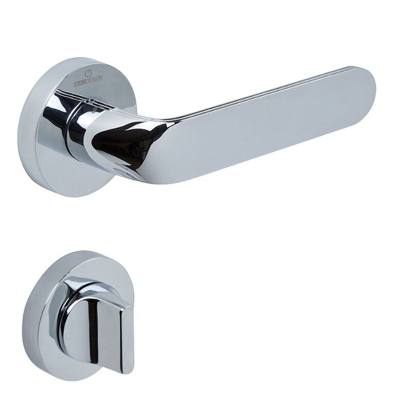 NARA Kapı Kolu Seti WC Krom Parlak