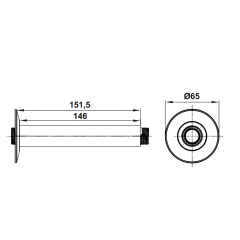 Hafele Tavandan Tepe Duşu Borusu Fluxo Yuvarlak Parlak Rose