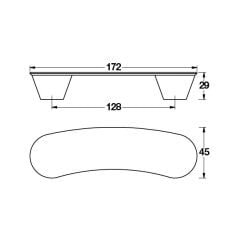 Hafele Mobilya Kulpu Sunny 128mm Çocuk Lila