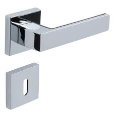 Zera-S Kapı Kolu Seti Oda Krom Parlak-Siyah