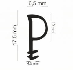 Ahşap Pencere Fitili 6.5mm Kahverengi (500 Metre)